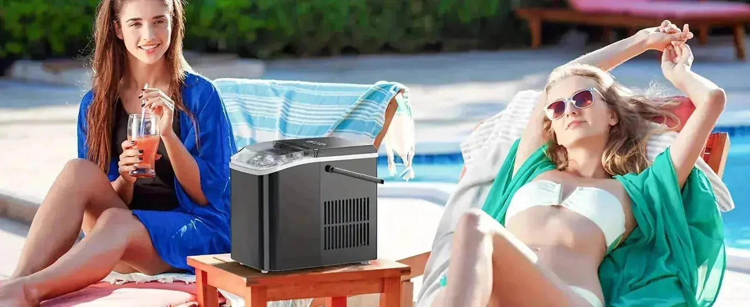 bullet ice maker | countertop ice machine | 9 cubes in 6 minutes | energy saving