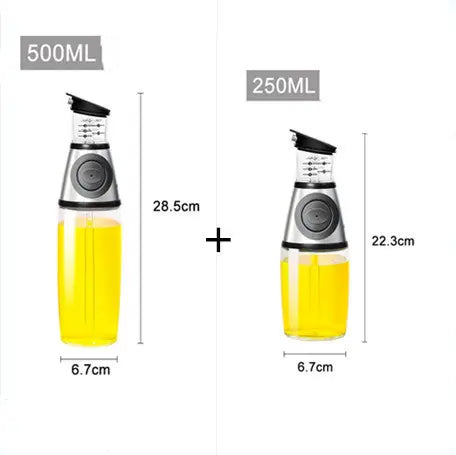 500ml Measurable Glass Bottle Oil Bottle Soy Bottle Kitchenware 