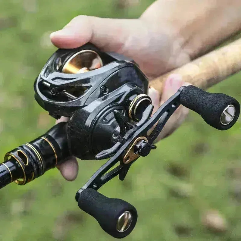 carbon fiber construction | rocker wheel fishing reel | 101 ball bearings | energy saving