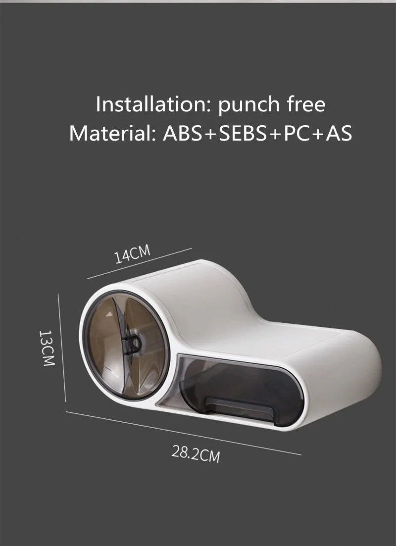 stainless-steel toilet paper holder | heavy-duty roll holder | adjustable spring tension bar | ultrasonic cleaning