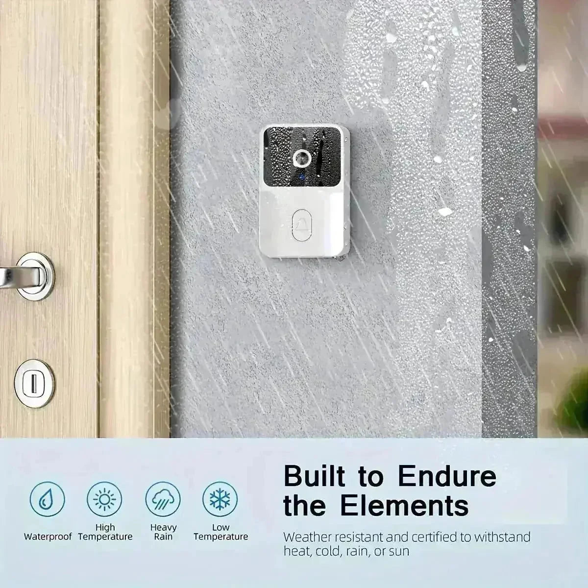 wireless video doorbell | hd video doorbell | night vision security camera | energy saving