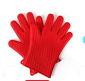 Food Grade Silicone Heat Resistant BBQ Glove Silicone Oven Mitts 