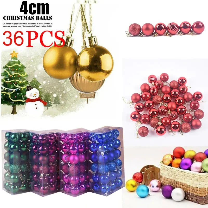 shatterproof plastic ornaments | 6cm diameter christmas baubles | indoor tree decorating | ultrasonic cleaning