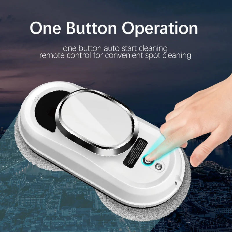 high-suction window cleaning robot | 5600pa strong suction power | automatic glass cleaning robot | energy saving