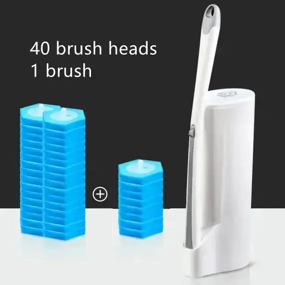 disposable toilet brush | biodegradable toilet brush | single-use toilet brush | ultrasonic cleaning