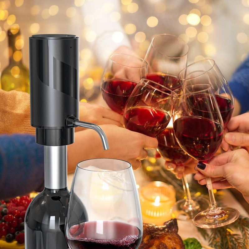 Electric Wine Aerator And Decanter Pump Dispenser Gift One Touch Operating Easy To Use Wine Decanter Kitchen Gadgets 