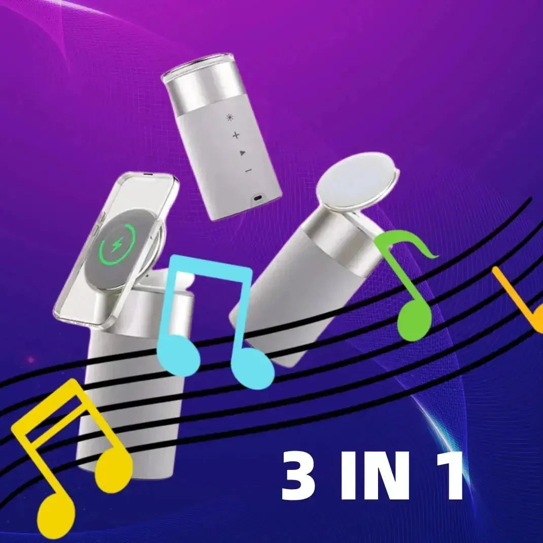 magnetic iphone charging station | fast charging airpods case | portable bluetooth speaker | ultrasonic cleaning