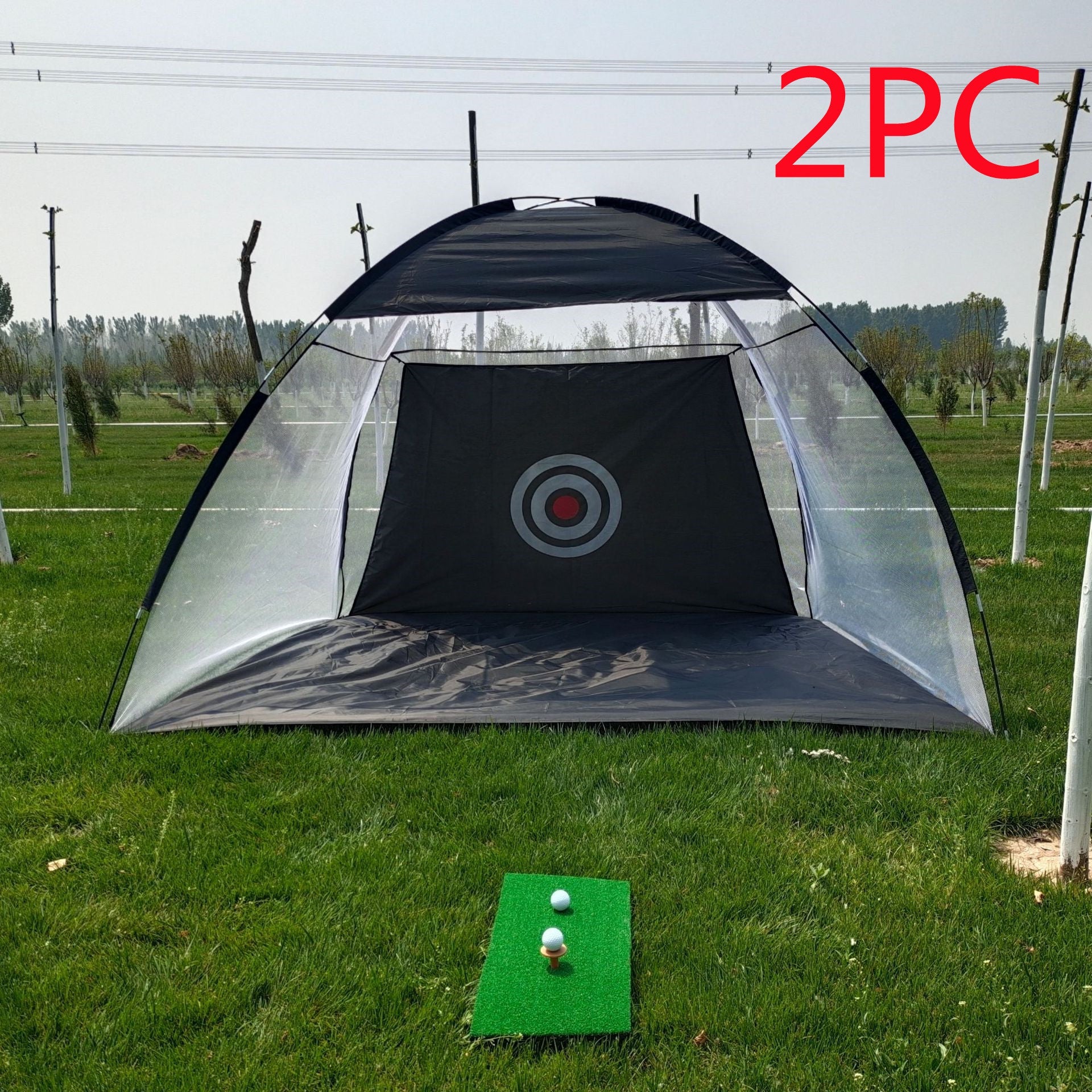 Golf Practice Net Tent Golf Hitting Cage Garden Grassland Practice Tent Golf Training Equipment Mesh Outdoor 