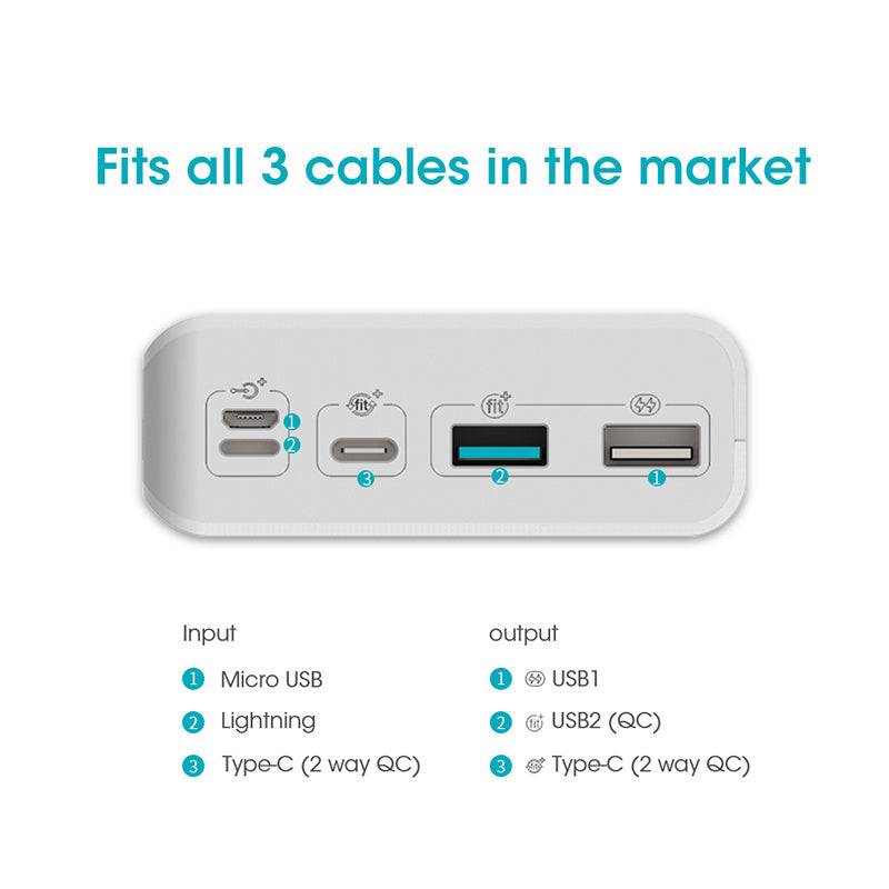 30000mAh ROMOSS Sense 8+ Power Bank Portable External Battery With QC Two-way Fast Charging Portable Charger For Phones Tablet 