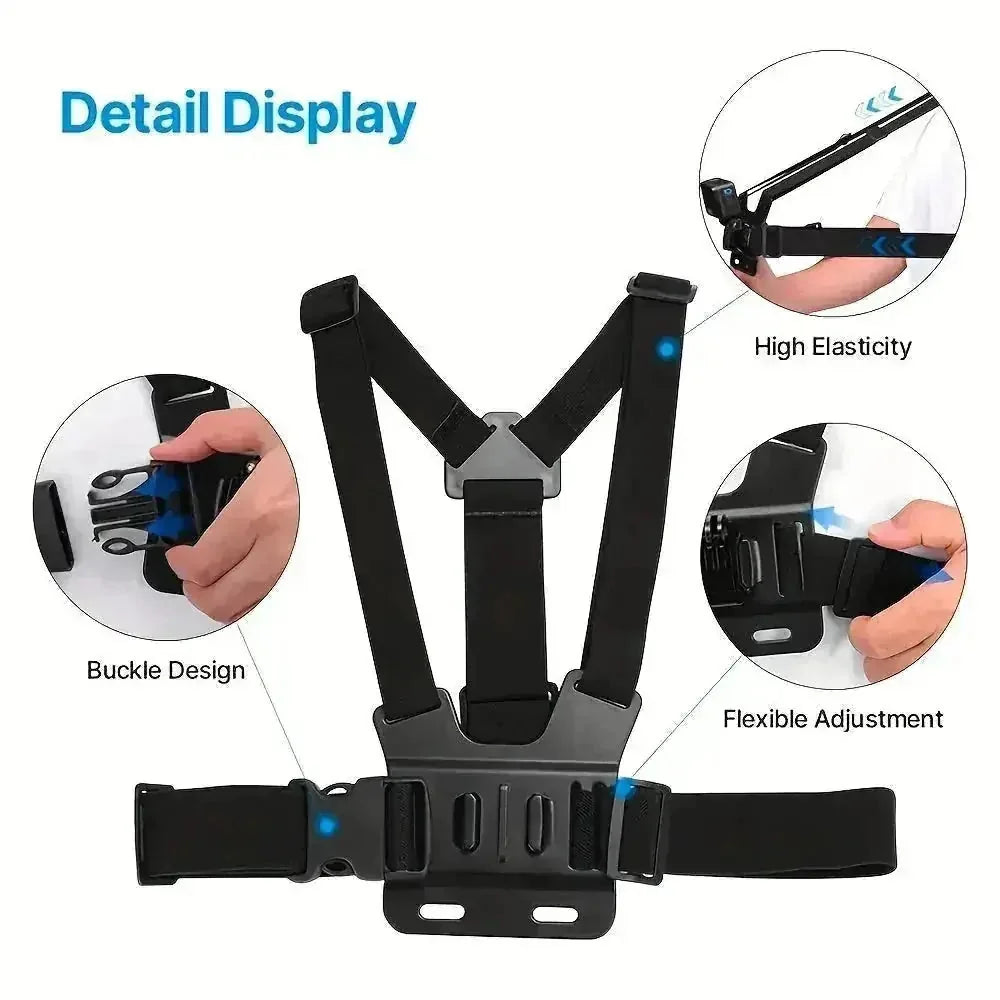 universal phone camera mount | multi-angle adjustable phone clip | free shipping sports camera kit | ultrasonic cleaning