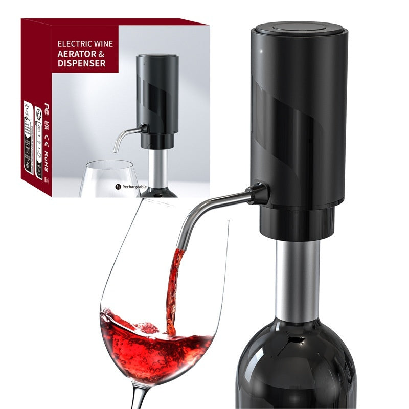 Electric Wine Aerator And Decanter Pump Dispenser Gift One Touch Operating Easy To Use Wine Decanter Kitchen Gadgets 