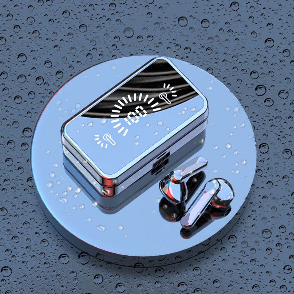 Wireless Bluetooth Earphone In-ear Super Long Standby Wireless Headsets With Mic LED Stereo Audio Sport Earbuds 