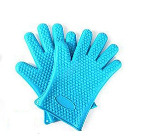 Food Grade Silicone Heat Resistant BBQ Glove Silicone Oven Mitts 