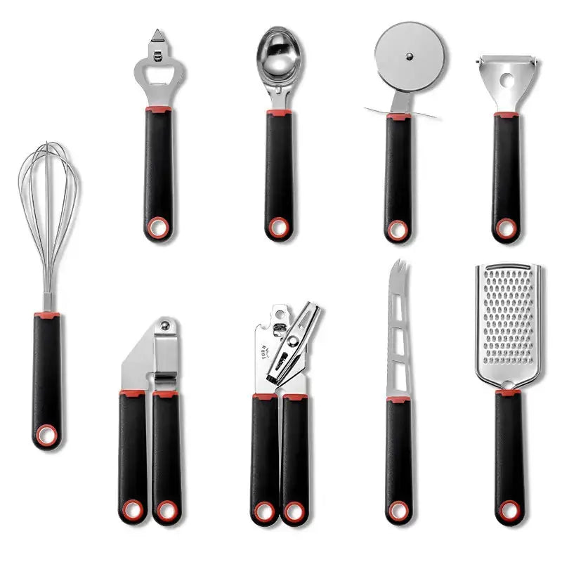 Creative Plastic Handle Stainless Steel Kitchen Utensils 