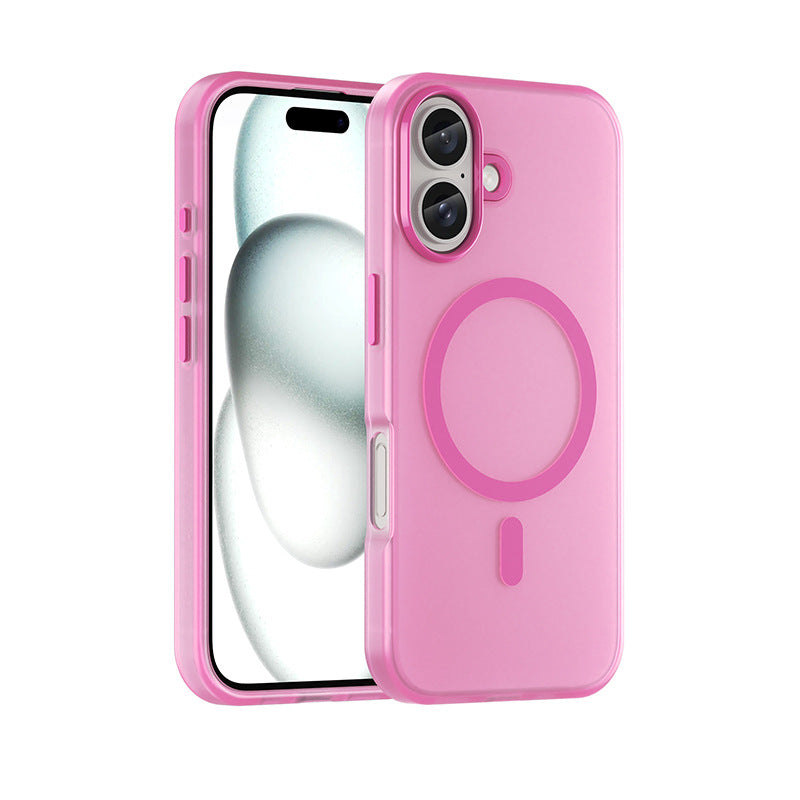 Magnetic Matte Skin Feeling Translucent Phone Case 