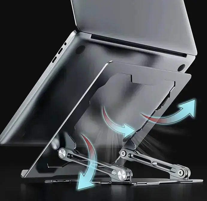 Adjustable Laptop Stand Portable Computer Stand Aluminum Alloy Laptop Riser Compatible Laptop Stand Holder 