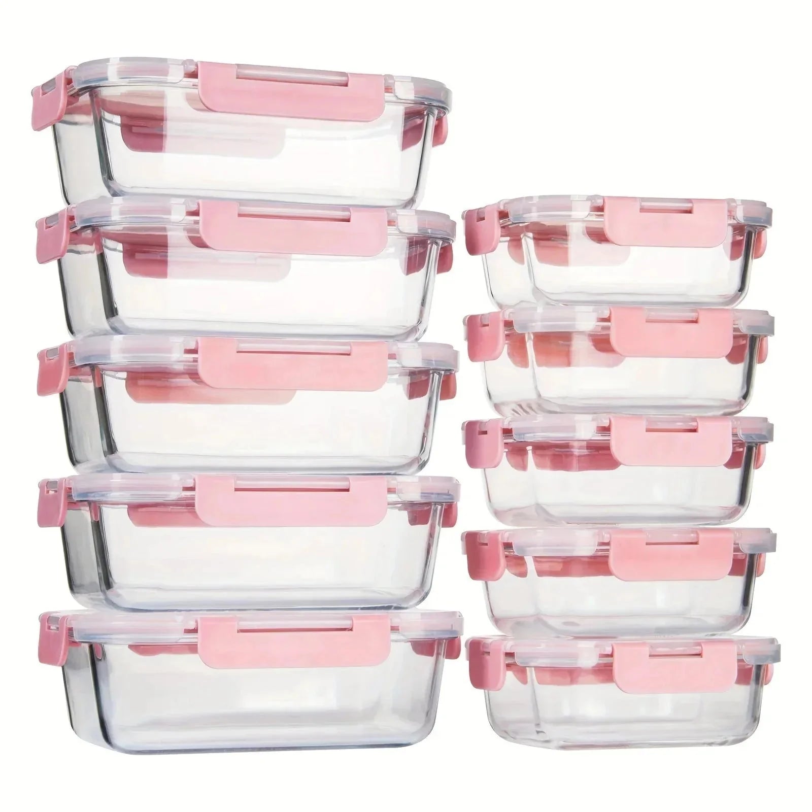 leakproof glass containers | bpa-free meal prep containers | oven-safe glass containers | ultrasonic cleaning