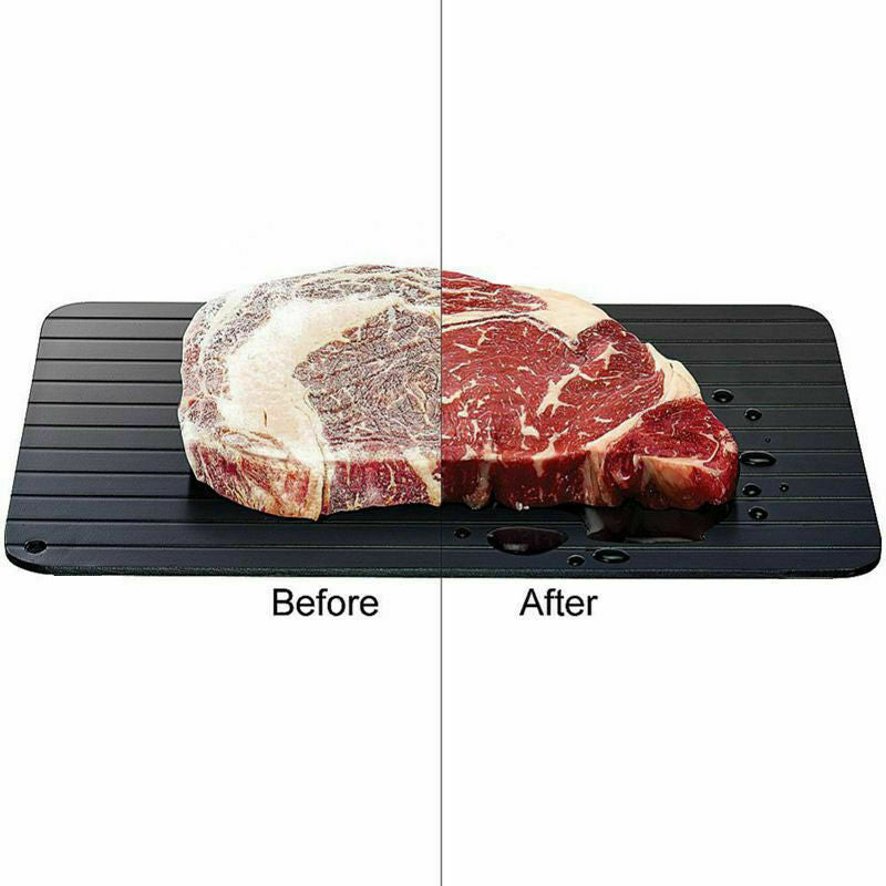 Fast Defrost Tray Fast Thaw Frozen Food Meat Fruit Quick Defrosting Plate Board Defrost Tray Thaw Master Kitchen Gadgets 