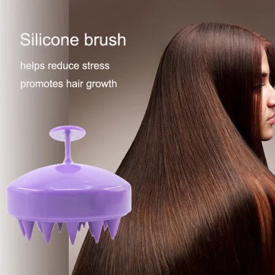 silicone scalp brush | waterproof hair massager | shower scalp scrubber | energy saving