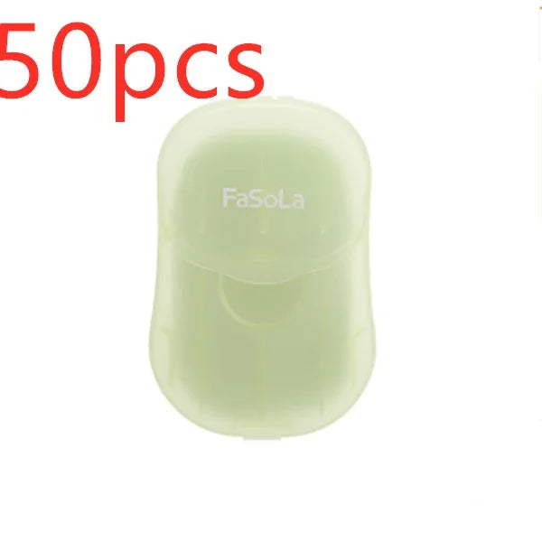 biodegradable soap tablets | travel-size soap sheets | compact soap leaves for camping | ultrasonic cleaning