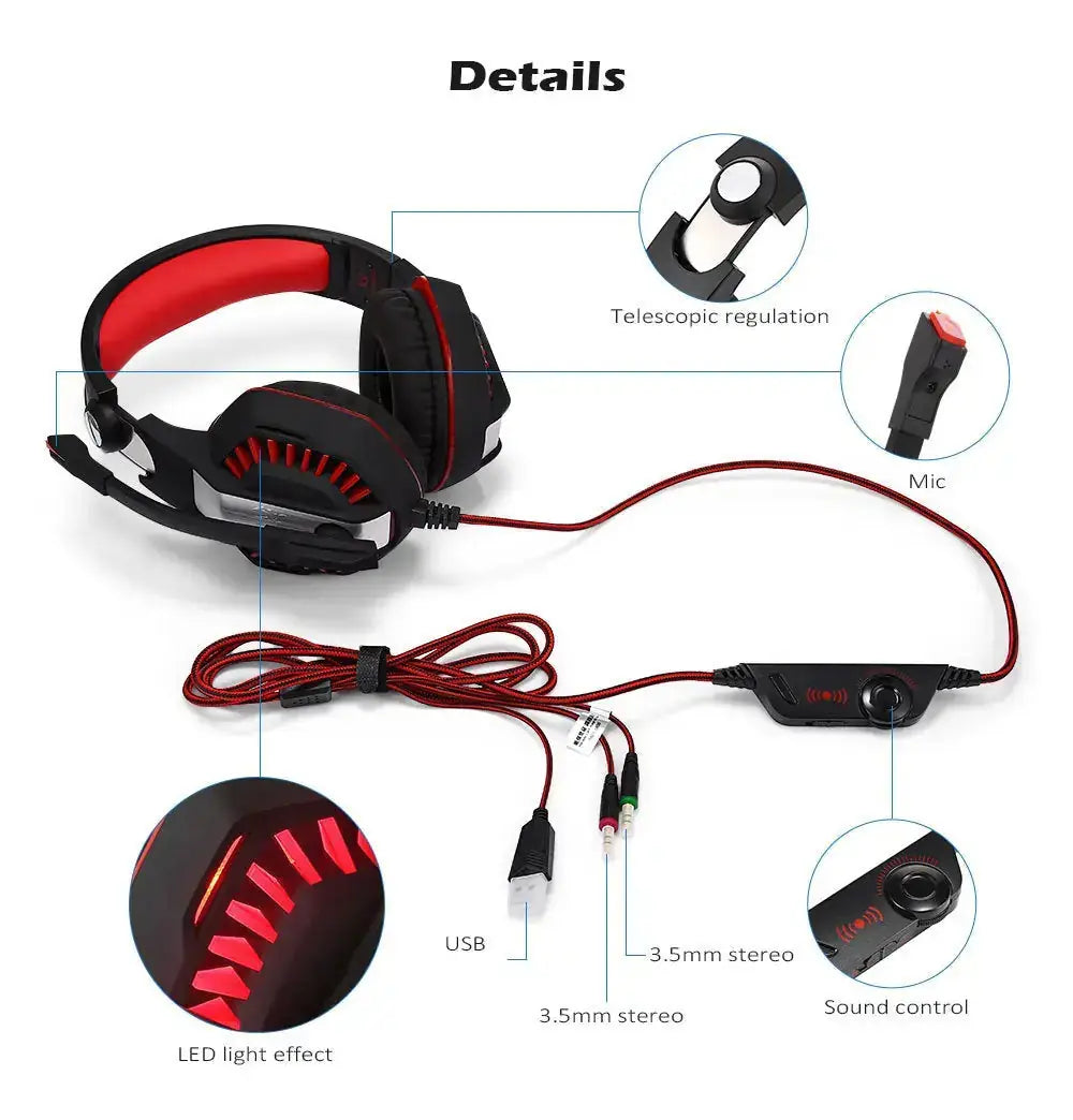 Computer Gaming Headset Headset E-sports Headset with Microphone Microphone 