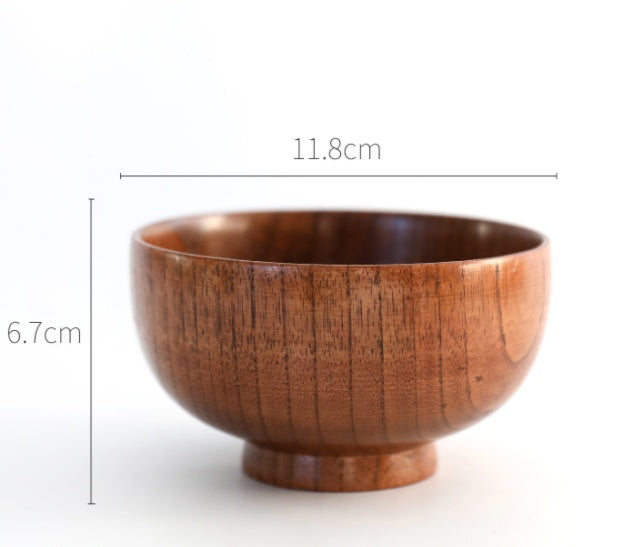 Wooden round wooden bowl 