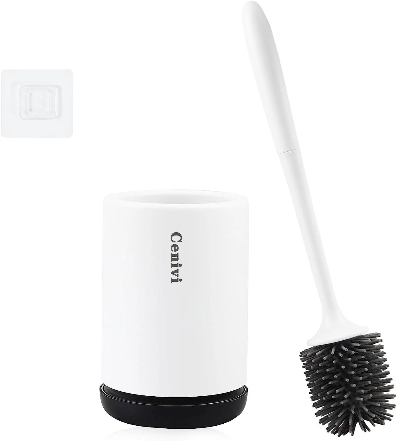 non-stick plastic bristles | easy-clean toilet brush | bathroom cleaning tool | ultrasonic cleaning