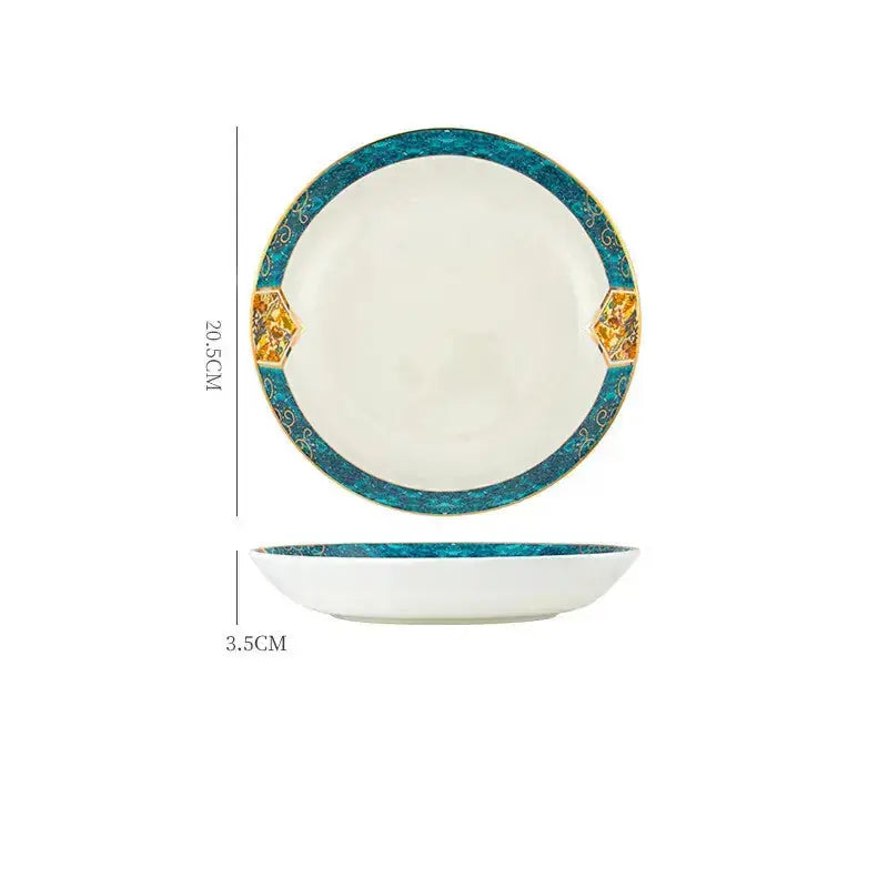 Dinner Plates Ceramic Steak Plate Web Porcelain 