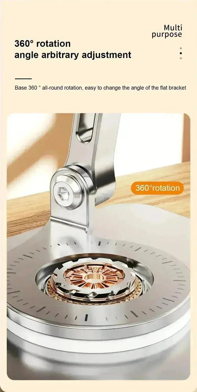 adjustable aluminum stand | 360 degree rotation | foldable tablet holder | ultrasonic cleaning