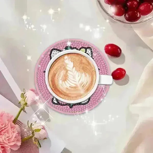heat resistant coasters | diy diamond painting kit | non-slip drink coasters | energy saving
