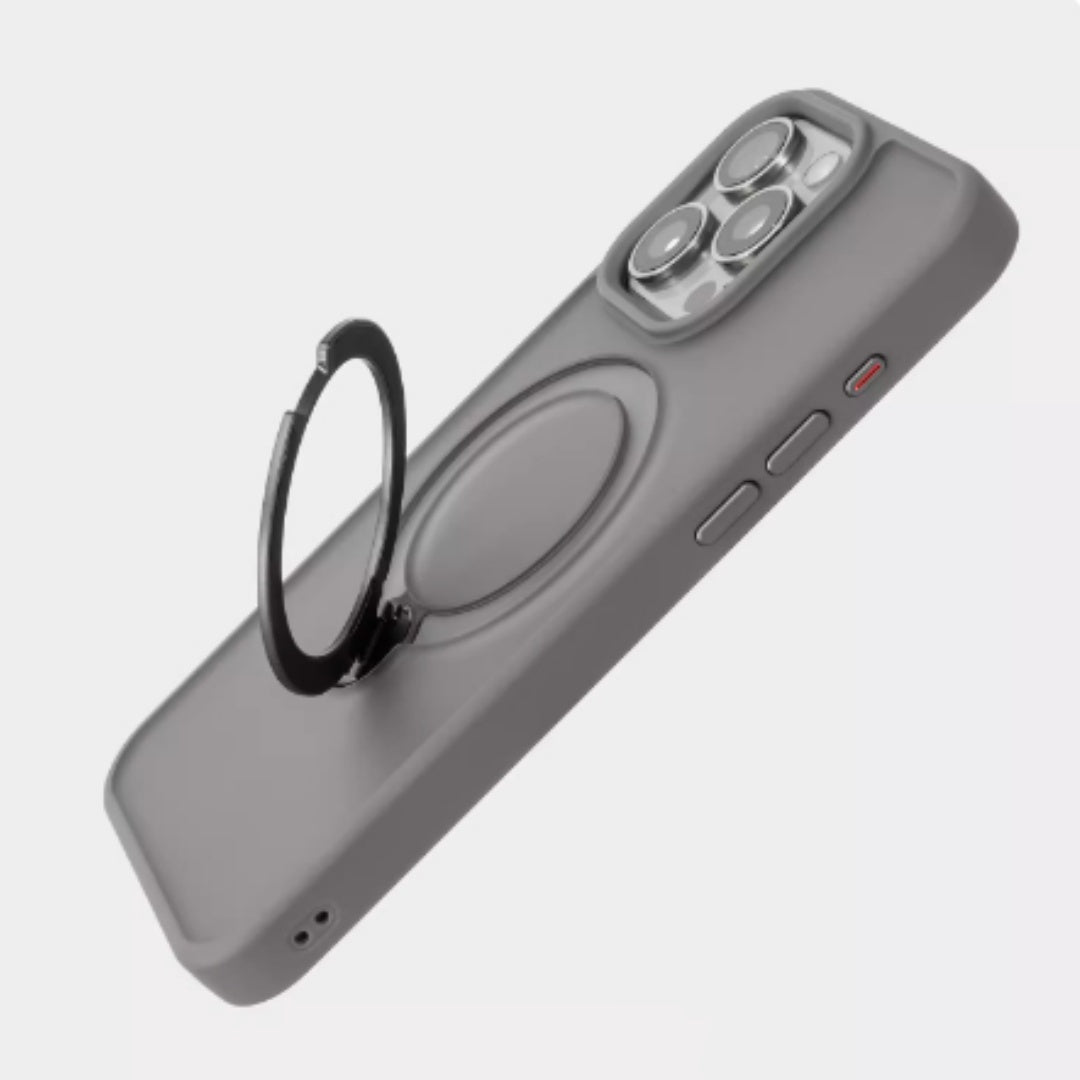 Rotating Bracket Magnetic Drop-resistant Silicone Phone Case 