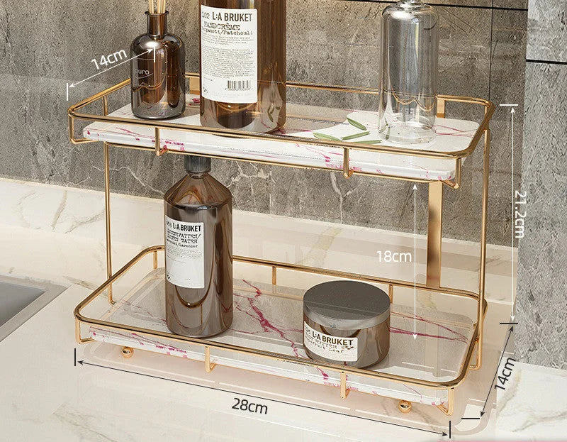 bamboo bathroom shelf | stainless steel bathroom organizer | shower caddy with hooks | ultrasonic cleaning