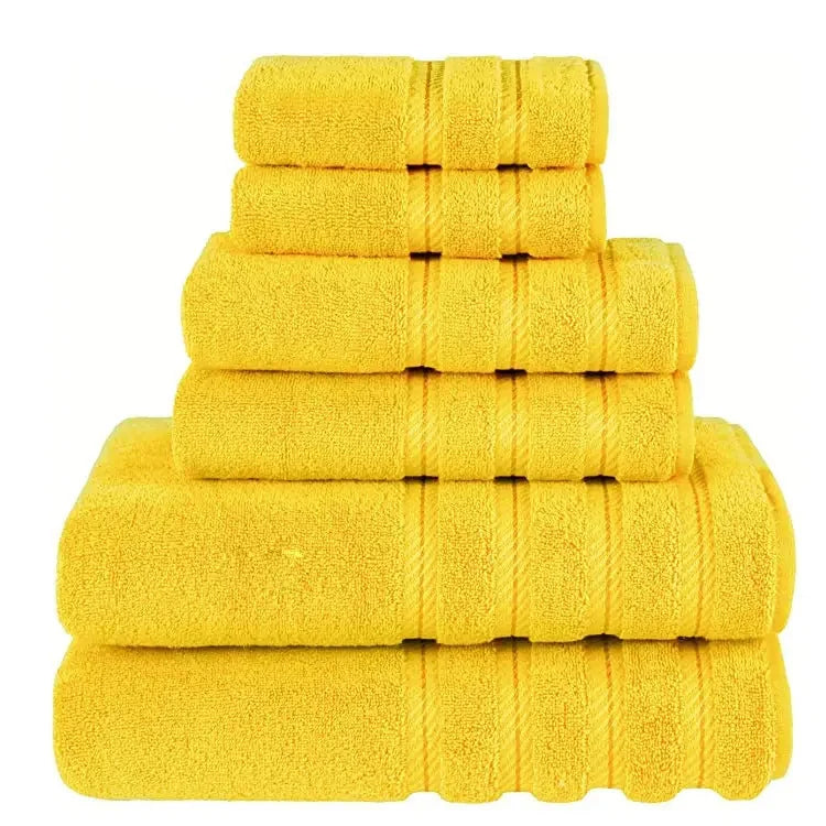 ultra-absorbent cotton towel set | 600 gsm heavy weight bath towels | quick-dry bathroom towels | ultrasonic cleaning