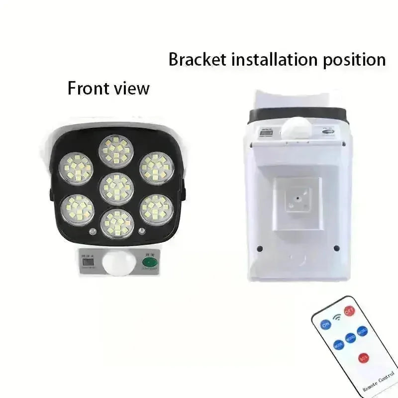solar powered security light | 2000 lumen brightness | weatherproof outdoor lighting | energy saving