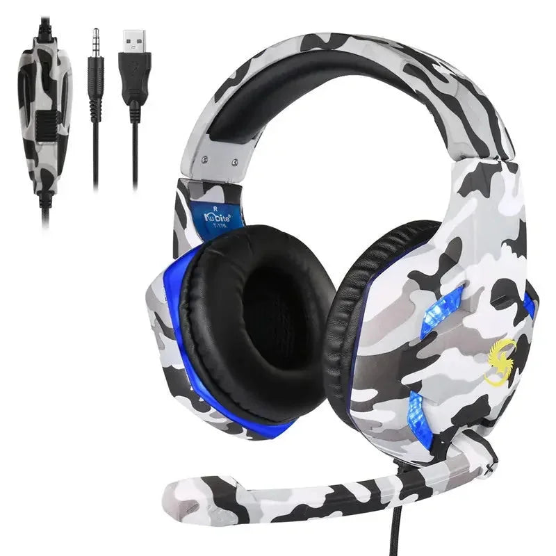 rgb lighting gaming headset | 71 surround sound headphones | strong bass wired headset | ultrasonic cleaning