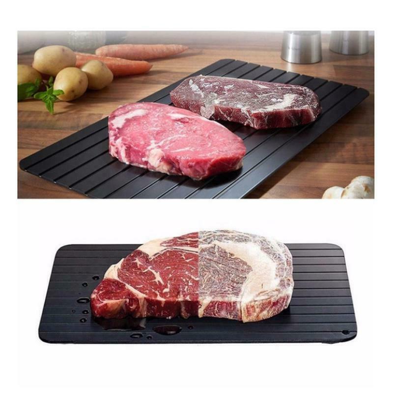 Fast Defrost Tray Fast Thaw Frozen Food Meat Fruit Quick Defrosting Plate Board Defrost Tray Thaw Master Kitchen Gadgets 