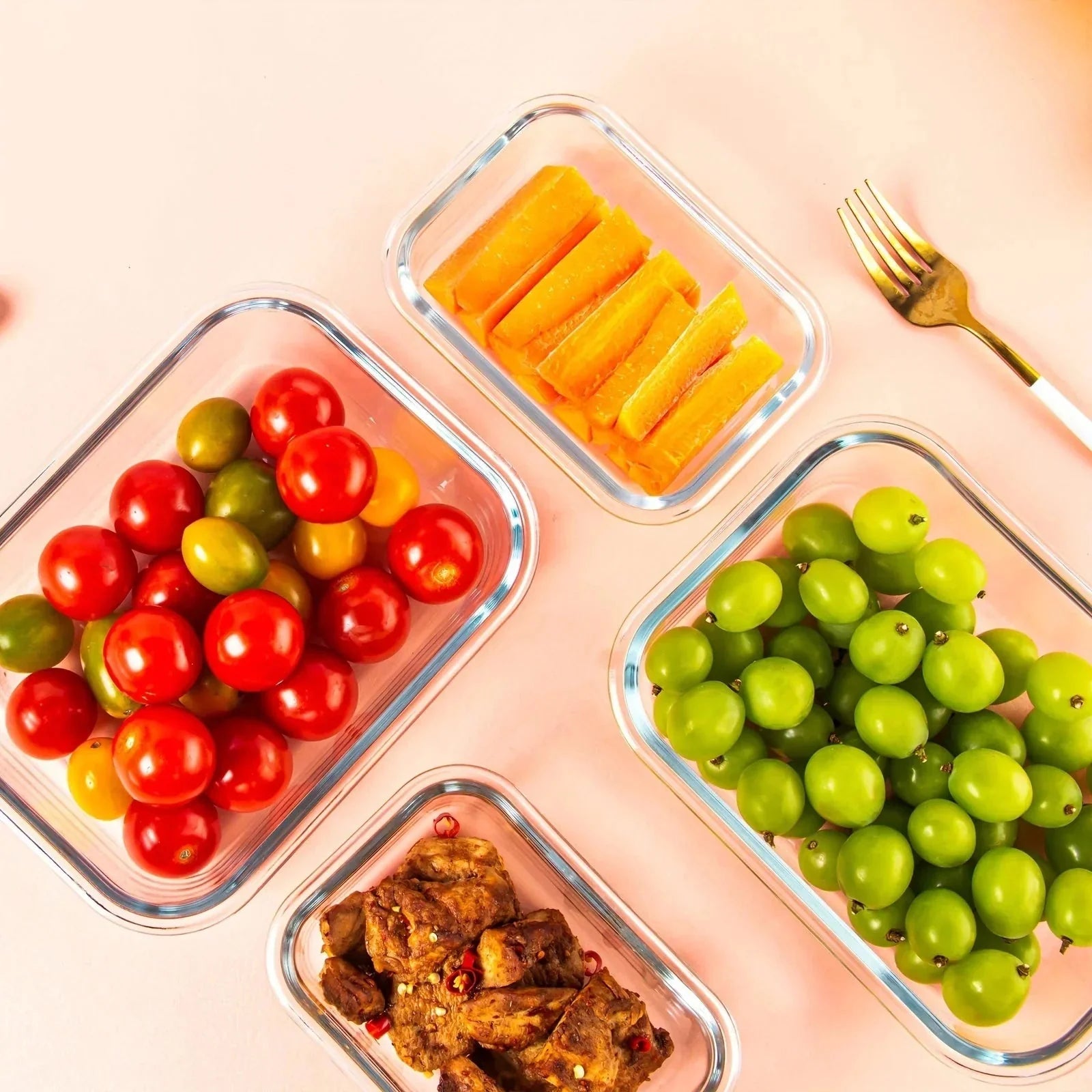 leakproof glass containers | bpa-free meal prep containers | oven-safe glass containers | energy saving