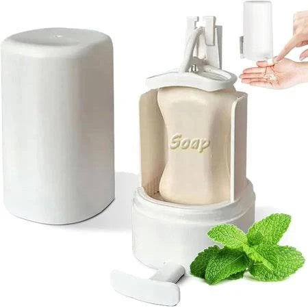 Soap Grinder Dispenser Soap Box Wall Mounted Dry Organizer Box Soap Powder Grinding Box For Restaurant Kitchen Office Gyms Hotel 
