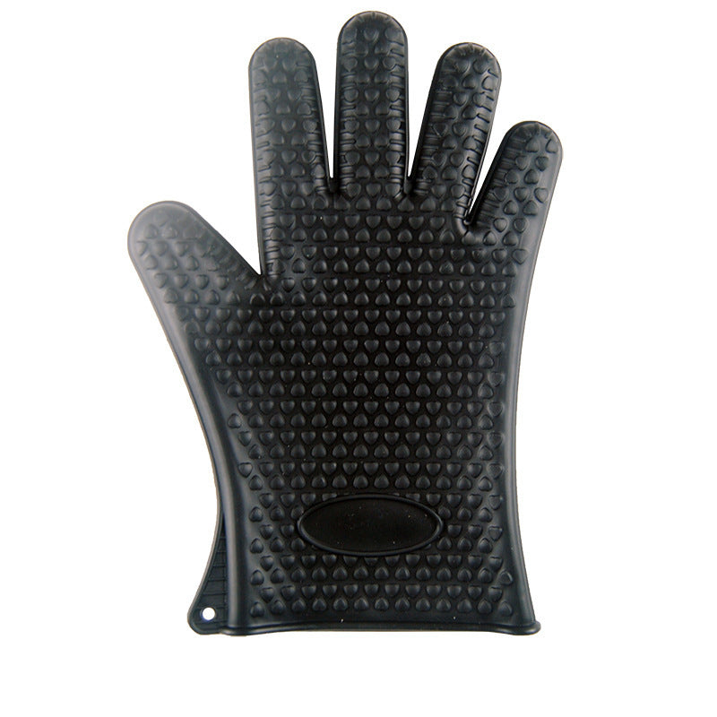 Food Grade Silicone Heat Resistant BBQ Glove Silicone Oven Mitts 