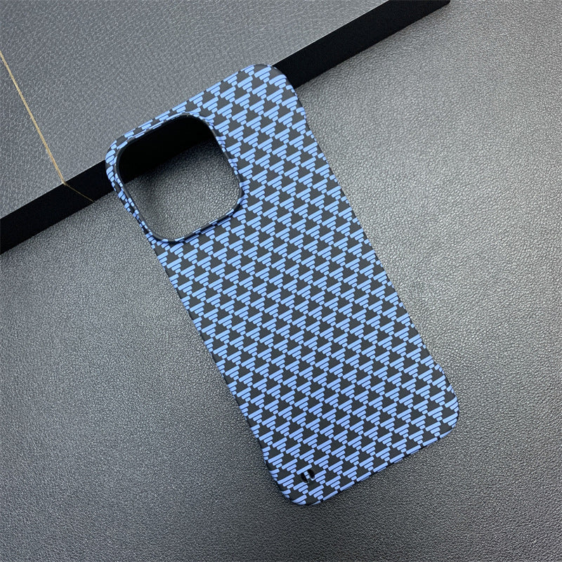 Frameless Triangle Source Pattern Ultra-thin Half Pack Phone Case 