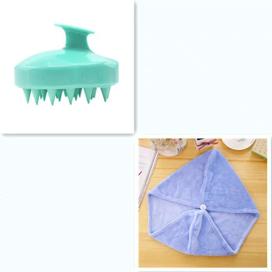 silicone scalp brush | waterproof hair massager | shower scalp scrubber | ultrasonic cleaning