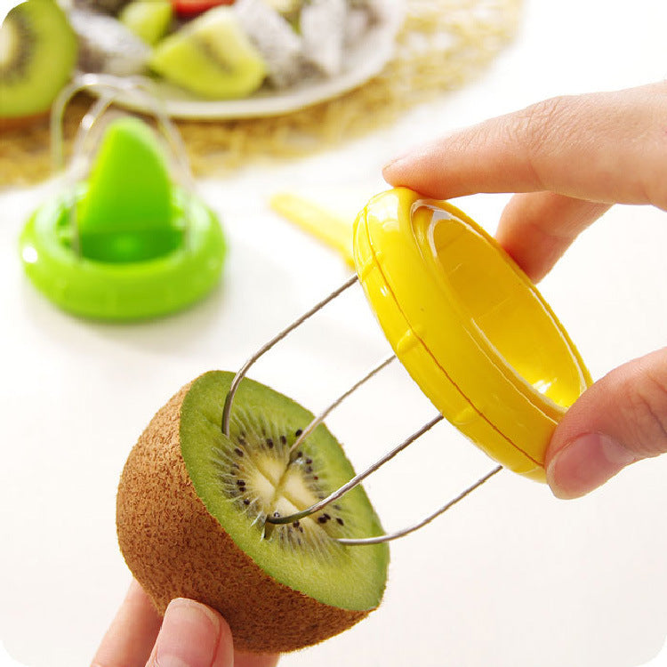 Mini Fruit Kiwi Cutter Peeler Slicer Kitchen Bar Supplies Gadgets Tools For Pitaya Vegetable Fruit Tools Shredders Slicers 