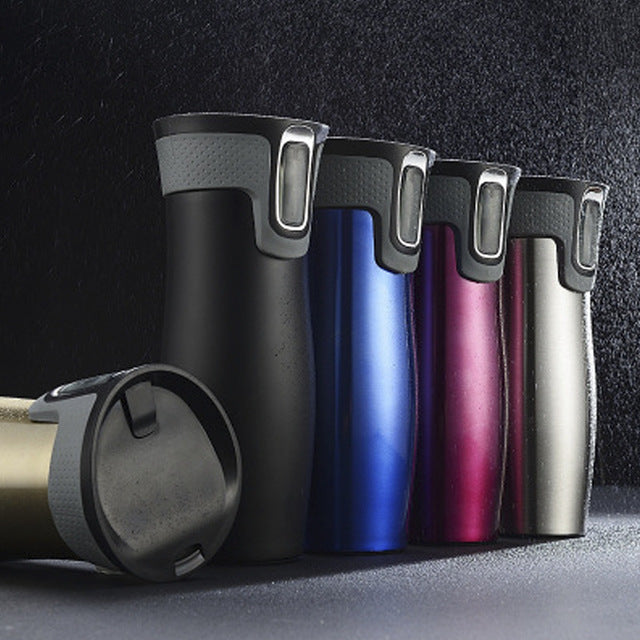 Vacuum Insulated Stainless Steel Travel Mugs Water Flask Thermal Tea Bottle 