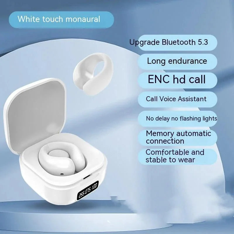 led display earphones | bluetooth 53 wireless earbuds | digital battery indicator | energy saving