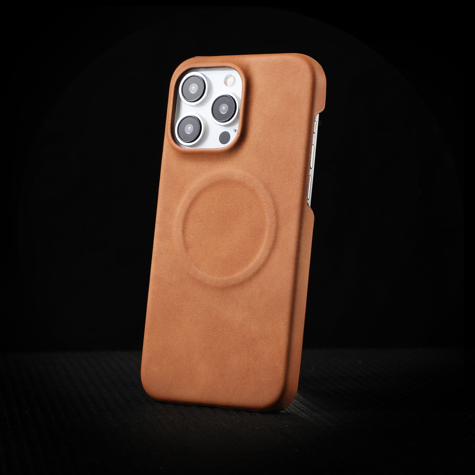Skin-sensitive Sheepskin Magnetic Phone Case Drop-resistant Protective Cover 