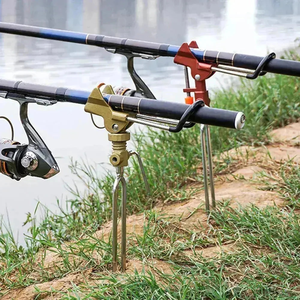 stainless steel fishing rod holder | automatic spring fishing rod holder | adjustable fishing rod bracket | energy saving