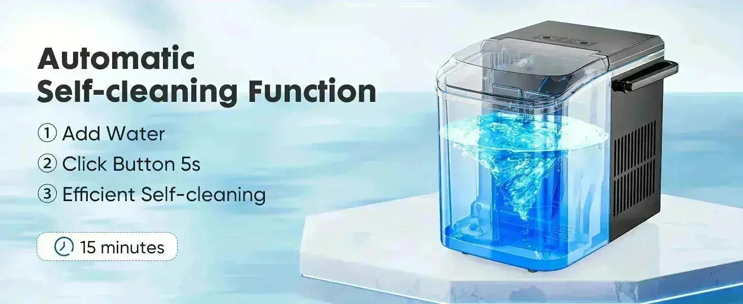 bullet ice maker | countertop ice machine | 9 cubes in 6 minutes | energy saving