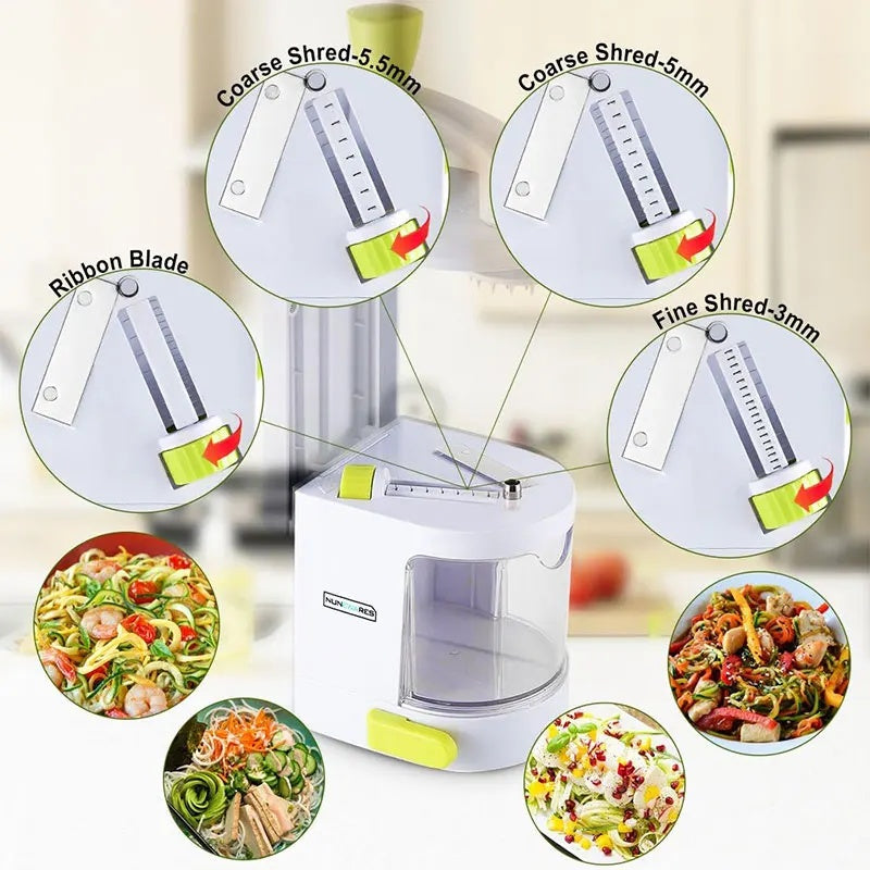 Vegetable Grater Potato Spiral Slicer Whirlwind Fruit Vegetable Spiral Machine Noodle Maker Multifunctional Kitchen Gadgets 