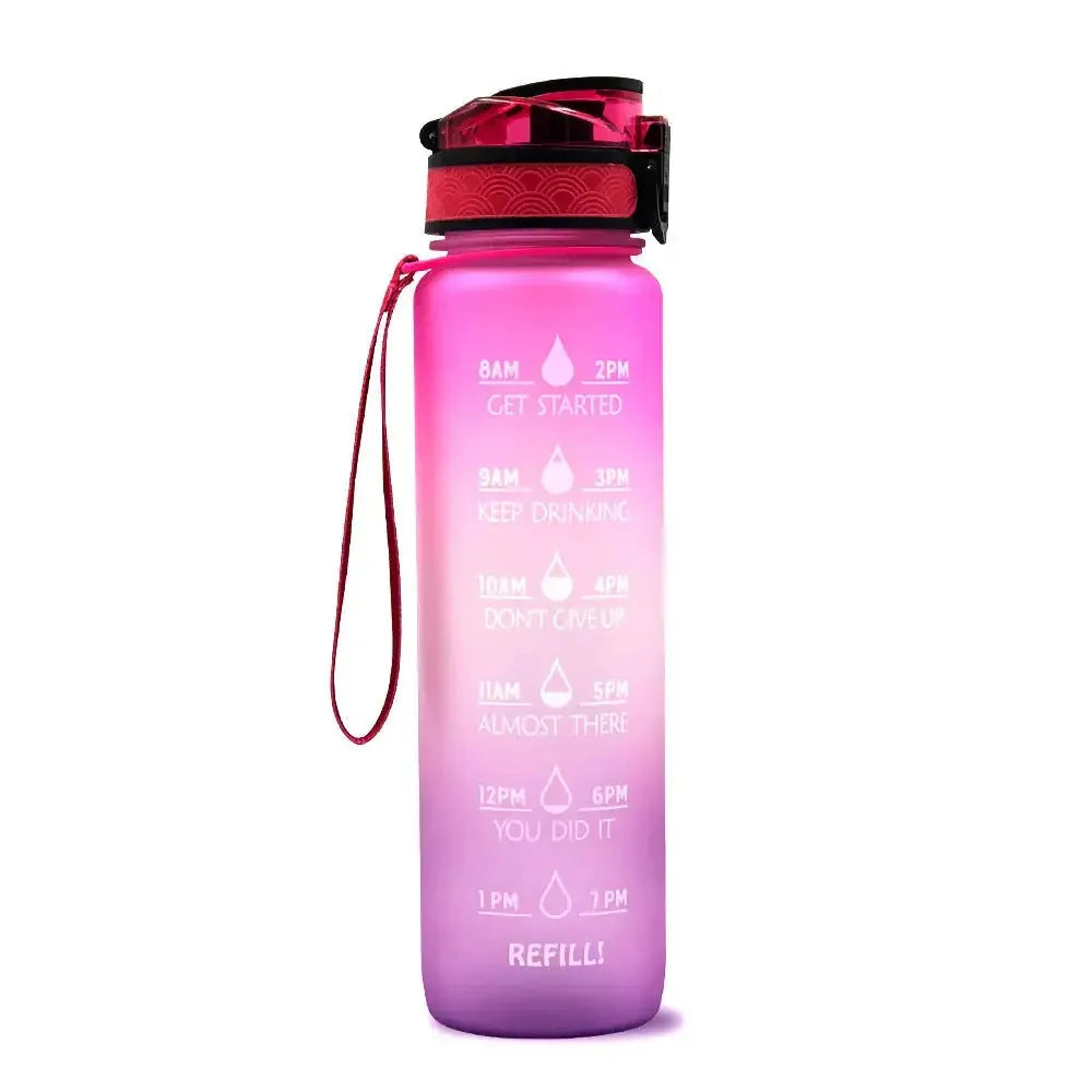 l tritan water bottle | time marker motivational bottle | bpa-free tritan material | ultrasonic cleaning