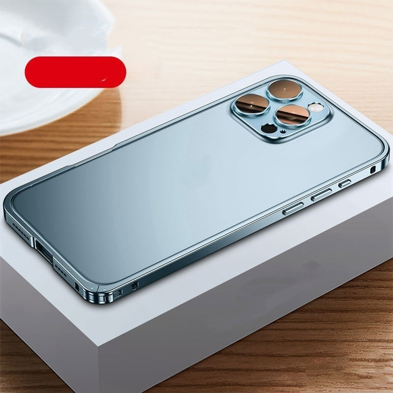 Applicable Metal Frame Phone Case Lens Protection 